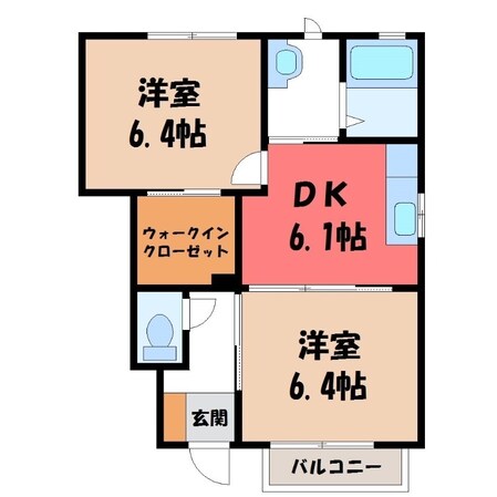 野木駅 徒歩5分 1階の物件間取画像